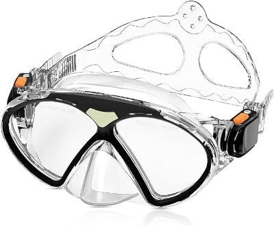Potápěčské brýle pro děti (4-14 let), nastavitelné plavecké brýle.