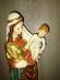 Drevená socha Madony s dieťaťom, 60 cm - Starožitnosti a umenie