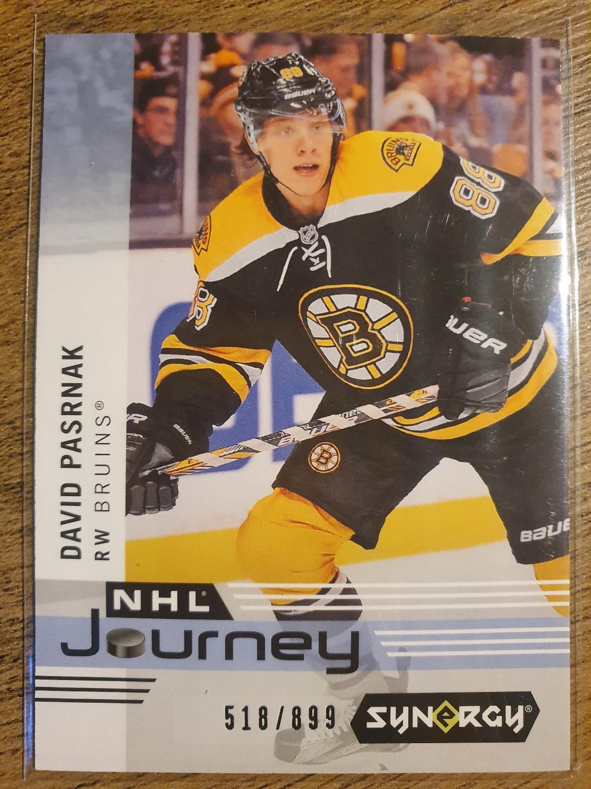 DAVID PASTRNAK Boston Bruins synergy JOURNEY limit 899 - Hokejové karty