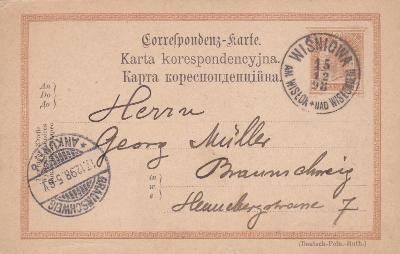 Rakousko, polsko-rusínská, Wiśniowa 1898 - Německo, Braunschweig.