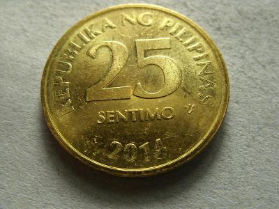 FILIPÍNY - 25 SENTIMOS  z roku 2014