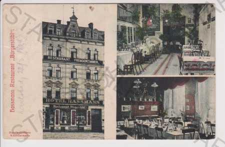 Karlovy Vary - reštaurácia Bürgerstübl (Hassmann) - - Pohľadnice miestopis