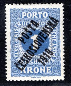 Pč 1919/81 Ob, typ II, doplatní malá čísla, modrá 5 K, zk. Ko/19.78951