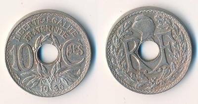 Francie 10 centimes 1936