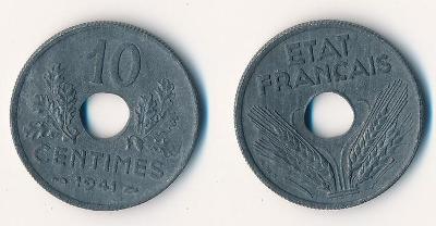 Francie 10 centimes 1941 2