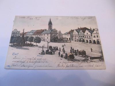 Stará pohlednice  TELČ 1903