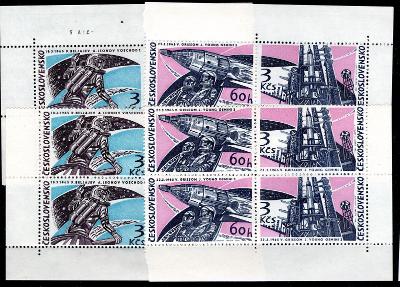 ČSSR II/1435 - 1438 ; rohové 4-bloky /2330/32