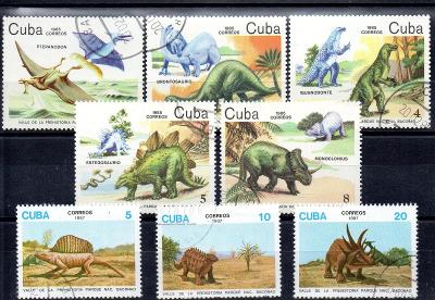 Sestava známek - fauna, prehistorie, dinosauři (216)