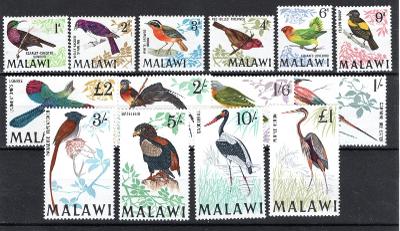 Zámoří/Malawi - Mi. 92 - 105, fauna, ptáci /2318/7