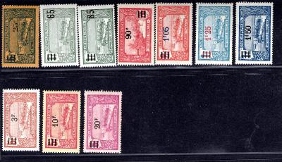Francie/Guadeloupe - Mi. 86/95 hezká kompletní serie/2770/26