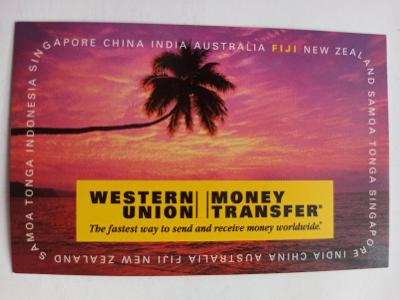 Kartičkový kalendář, Western Union, 2003