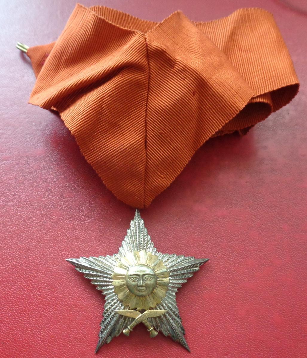 Nepál. Rád Pravej Ruky Gurkhov Veliteľský Kríž. Striebro. Medaila - Zberateľstvo