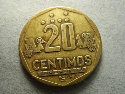 PERU - 20 CENTIMOS z roku 1993