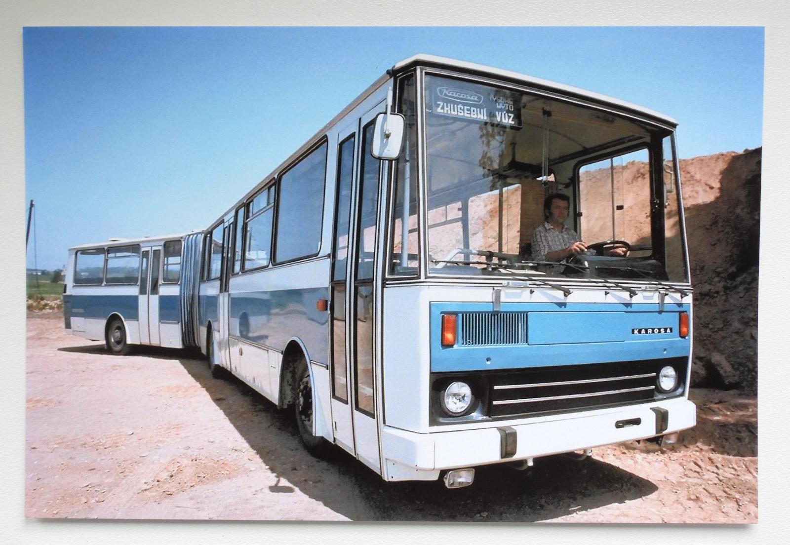 Fotografie 10x15 - Dobové autobusy - Karosa C 744 - Zberateľstvo