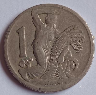 Mince 1 koruna 1923