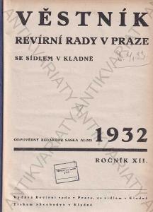Věstník Revírní rady v Praze se sídlem 1932