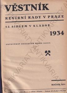 Věstník Revírní rady v Praze se sídlem 1934