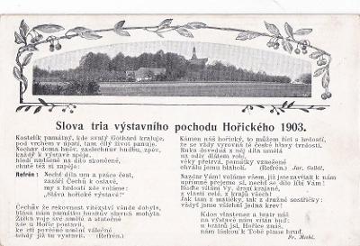 POCHOD HOŘICKÝ 1903 - TEXT - NOTY - 126-AD71