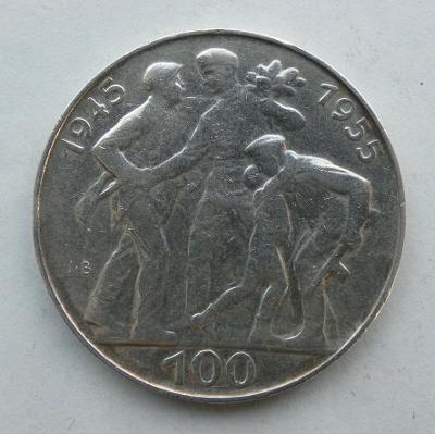 100 Kčs - 1955 osvobození československa BK