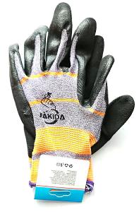 Pracovné rukavice Nakida HT-5967, vel. 8, čierna/farebná