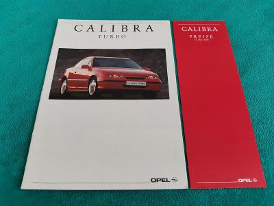 Prospekt Opel Calibra Turbo (2/1992), 12+2+4 strany německy
