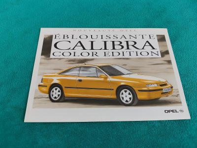 Prospekt Opel Calibra Color Edition (9/1993), 2 strany francouzsky