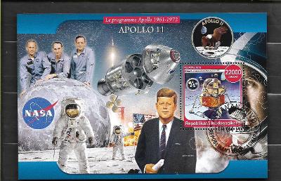 Madagaskar2020 -kosmos - Apollo 11, Eagle, Armstrong, Aldrin, Kennedy,