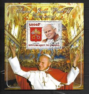 Kongo 2015 - papež Jan Pavel II. v Sixtinské kapli