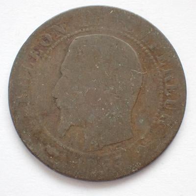 Francie 5 centimes 1853 (149d4)