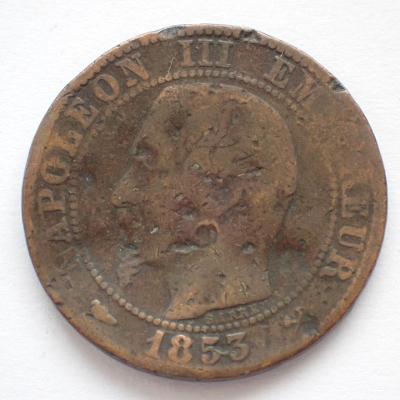 Francie 5 centimes 1853 (1414a2)