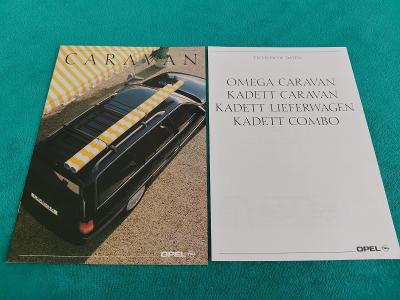 Prospekt Opel Caravan výrobní program (9/1989), 16+6 stran německy