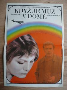 Když je muž v domě (filmový plakát, film ČSSR 1979, r