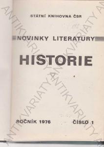 Novinky literatury: Historie čísla 1-4 1976