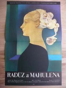 Radúz a Mahulena (filmový plakát, film ČSSR 1970, reži