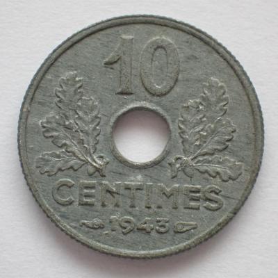 FRANCIE 10 centimes 1943 (1415B3)