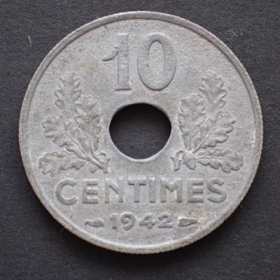 FRANCIE 10 centimes 1942 (1415B5)