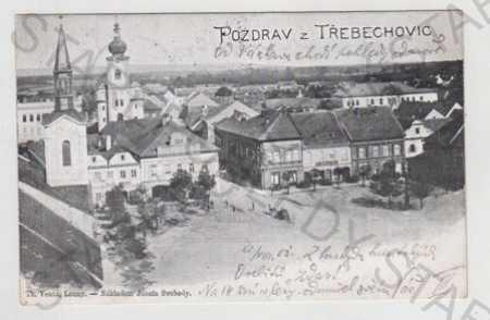 Třebechovice (Hradec Králové), náměstí, kůň, kočár