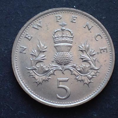 Velká Británie 5 New Pence 1980 (362e6)