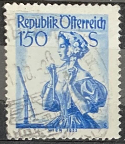 RAKÚSKO - 1951 Republik Osterreich "Kroje" - Známky Európa