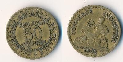 Francie 50 centimes 1925