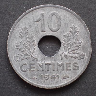 FRANCIE 10 centimes 1941 (1415B6)