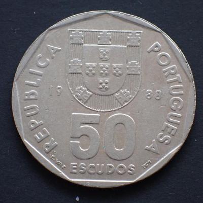 Portugalsko 50 Escudos 1988 (1414C2)