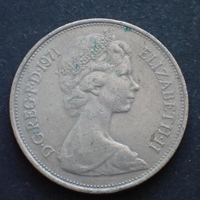 Velká Británie 10 New Pence 1971 (363c2)