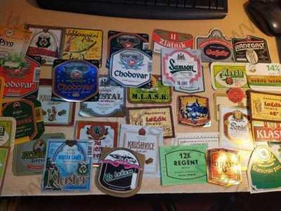 Pivní etikety, cca 5200 ks, různé pivovary