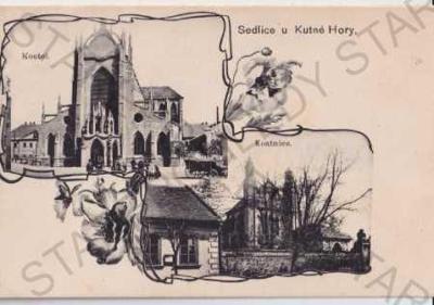 Sedlec (Kutná Hora), koláž: kostel, kostnice