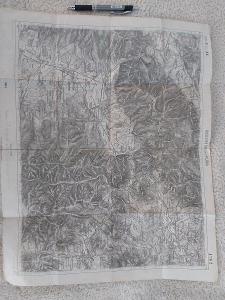 Stará vojenská mapa rok 1913 - Rosenberg und Rutka (Ružomberok)