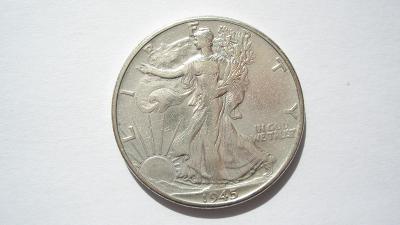 USA 1/2 dolar 1945