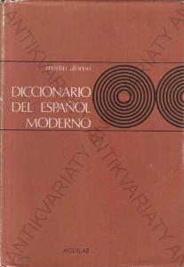 Moderní španělský slovník Alonso 1972text ve špan.