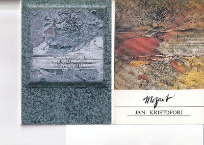 Jan Kristofori - Pocta W. A. Mozartovi, 11 a 2 karty rozměru 13x18 cm