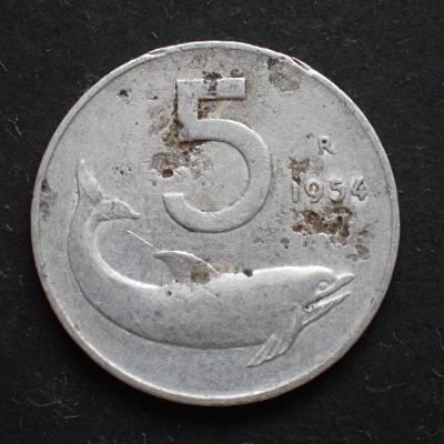 Itálie 5 Lir 1954 (375C6)